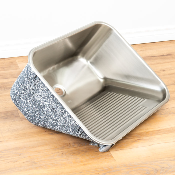 25 3/8-inch Stainless Steel Laundry Sink