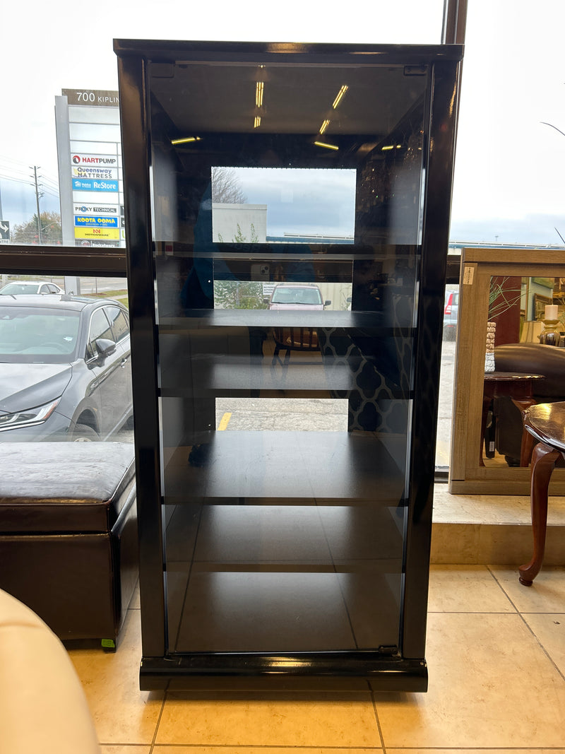 Black Glass Display Cabinet