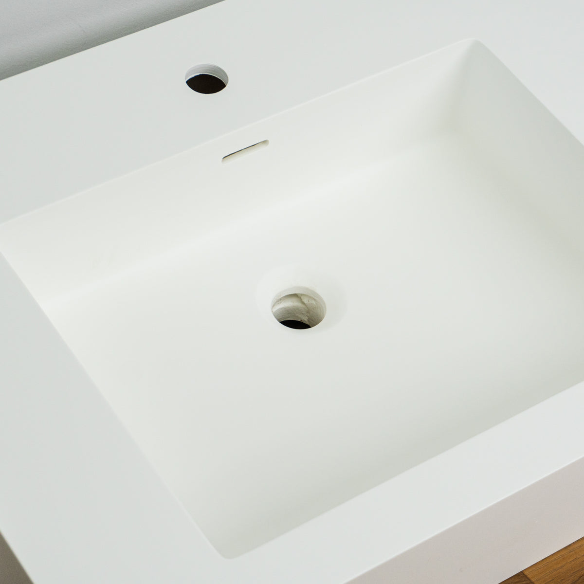 26-inch Porcelain Countertop Sink in White