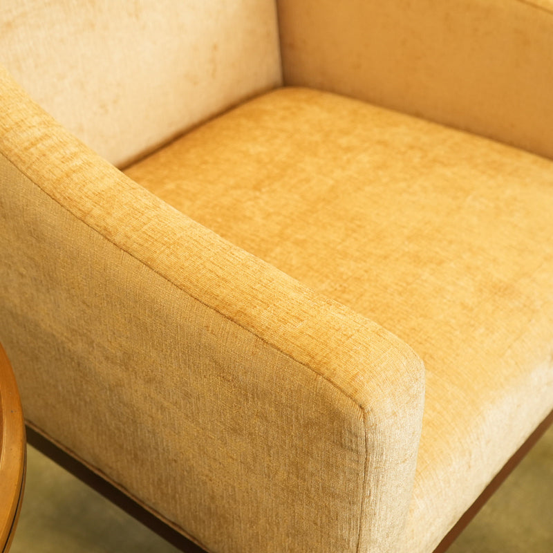 26-inch W 1-Seat Fabric Lounge Chair in Light Beige