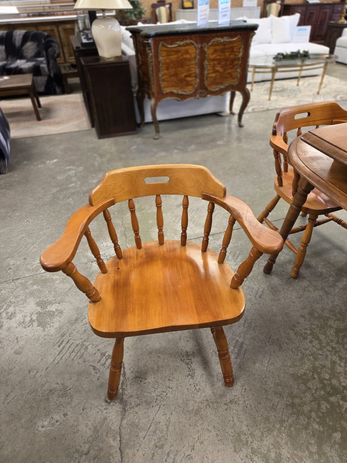 Wooden Dining Set with 4 Chairs