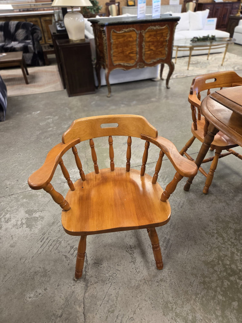 Wooden Dining Set with 4 Chairs