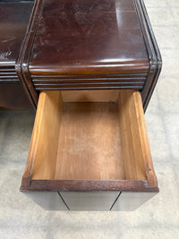 Deep Chocolate Brown Makeup Vanity