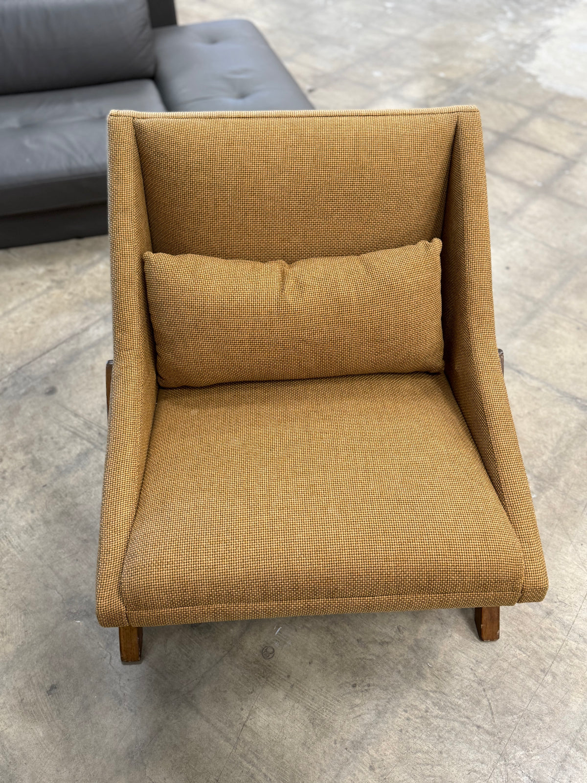 Light Brown Boomerang Styled Chair