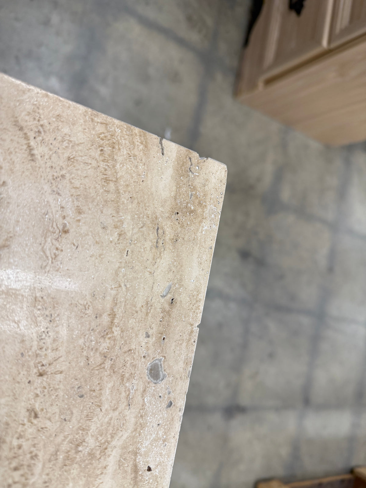Modern Transitional Marble Stone Side Table