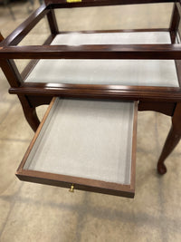 Glass Display End Table