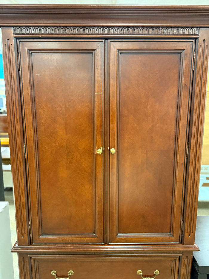 Large Mahogany Armoire Chest