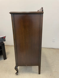 Sturdy Wood Buffet with Brass Hardware
