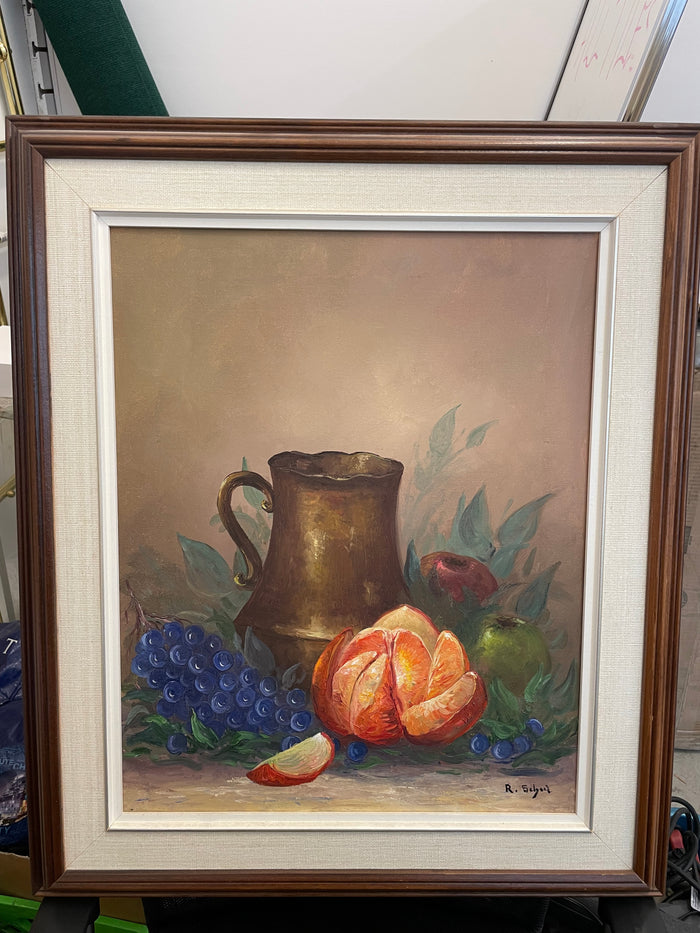 Artwork - Original oil painting by Canadian artist Rose Schul - Still Life with Jug