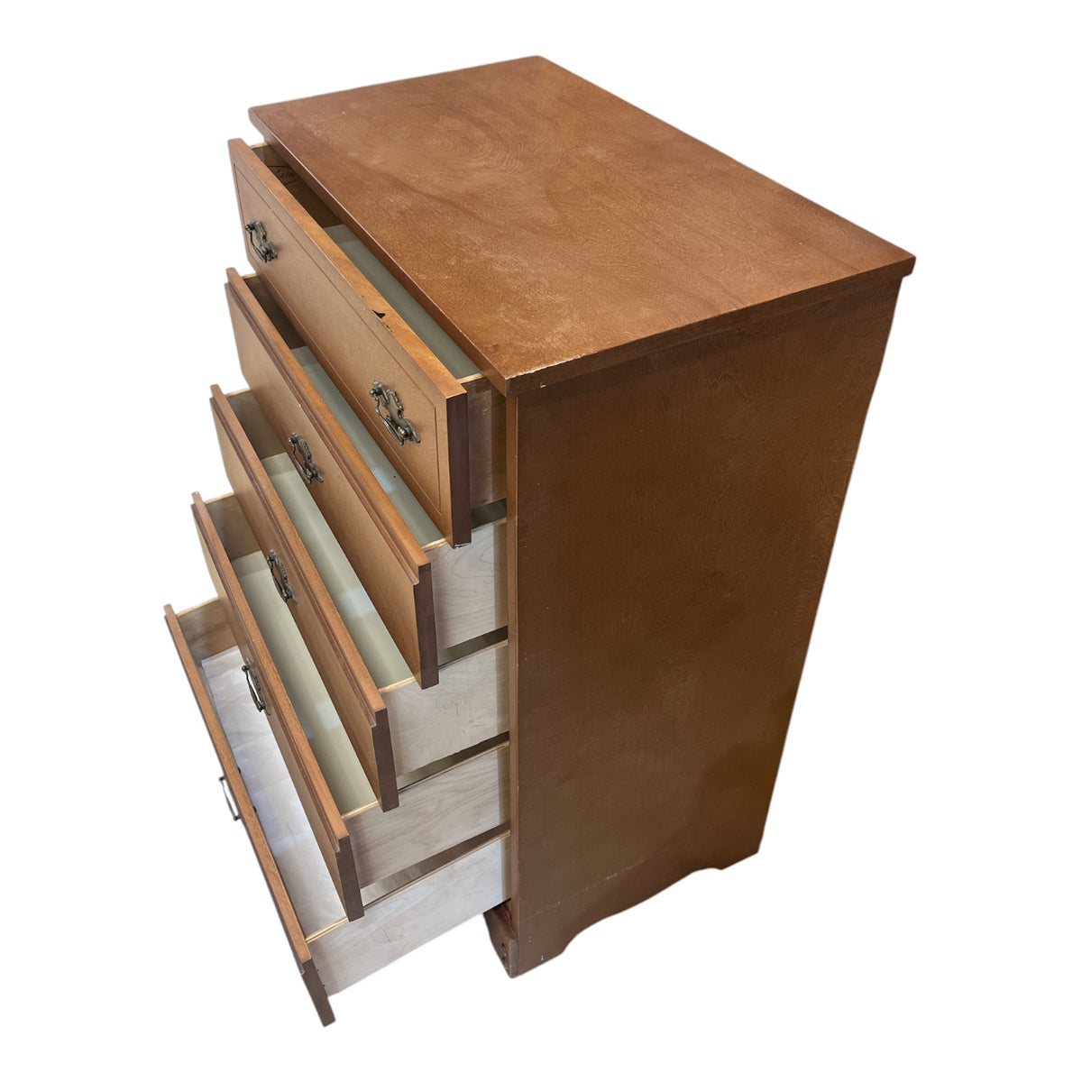 Traditional Brown Tall Boy Dresser