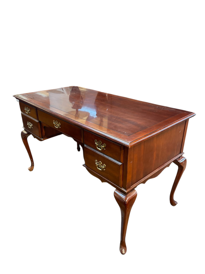 Solid Wood 5-Drawer Office Desk
