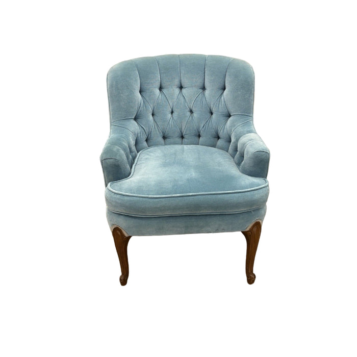 27-Inch Vintage Velvet Accent Chair