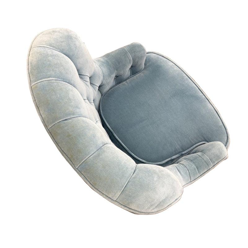 27-Inch Vintage Velvet Accent Chair