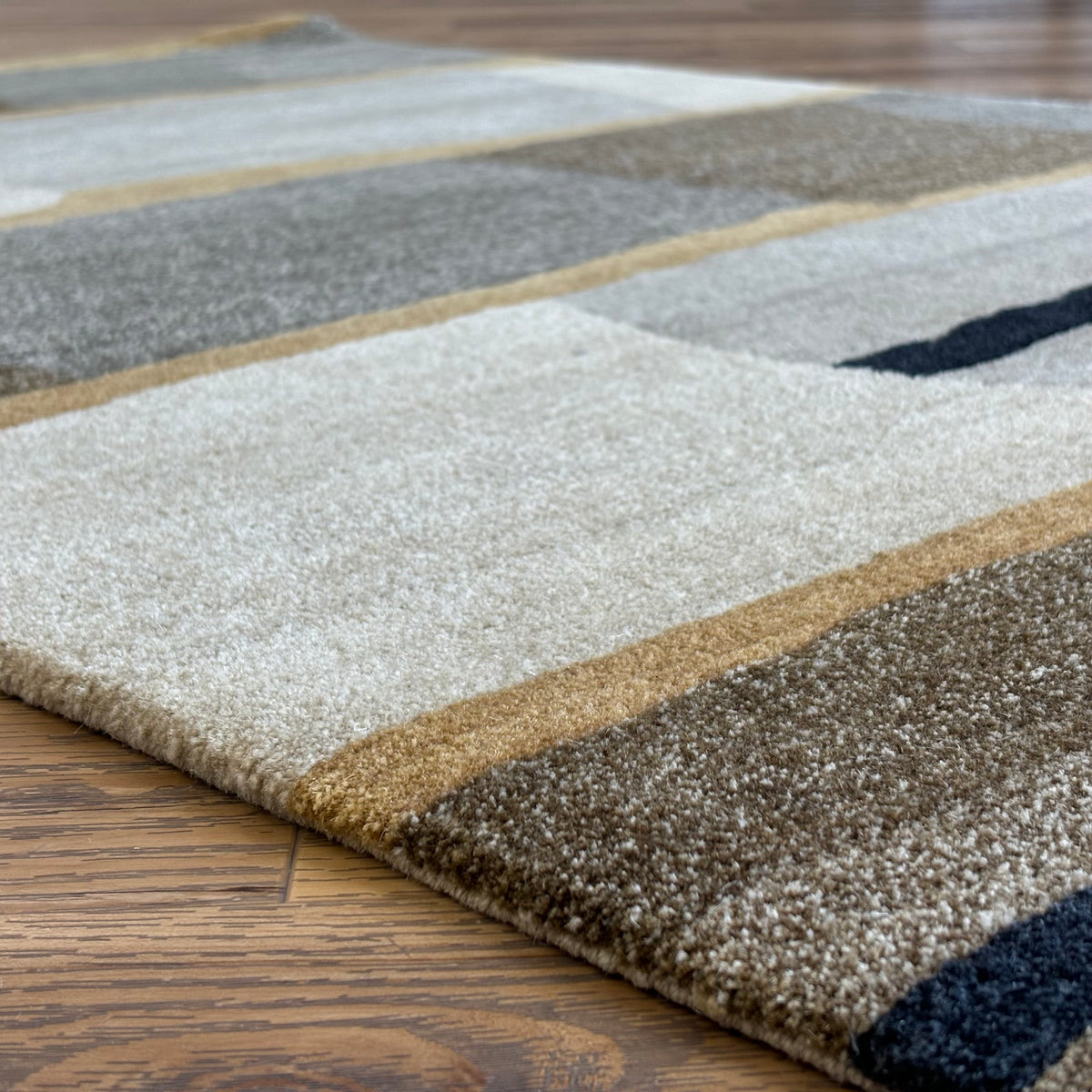 3x5-ft Taba Blackstone Rug, 100% Wool, 2-0047301
