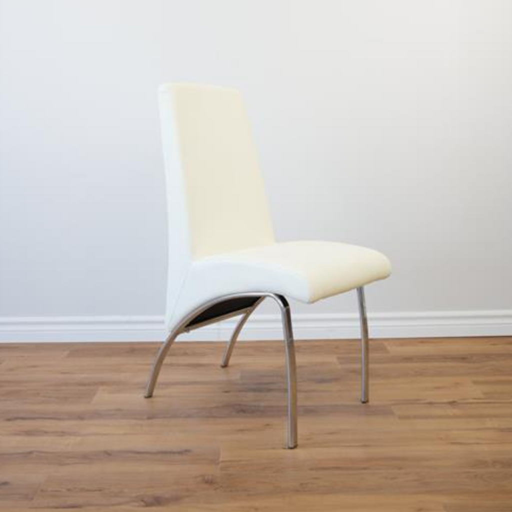Monaco Faux Leather Dining Chair- White