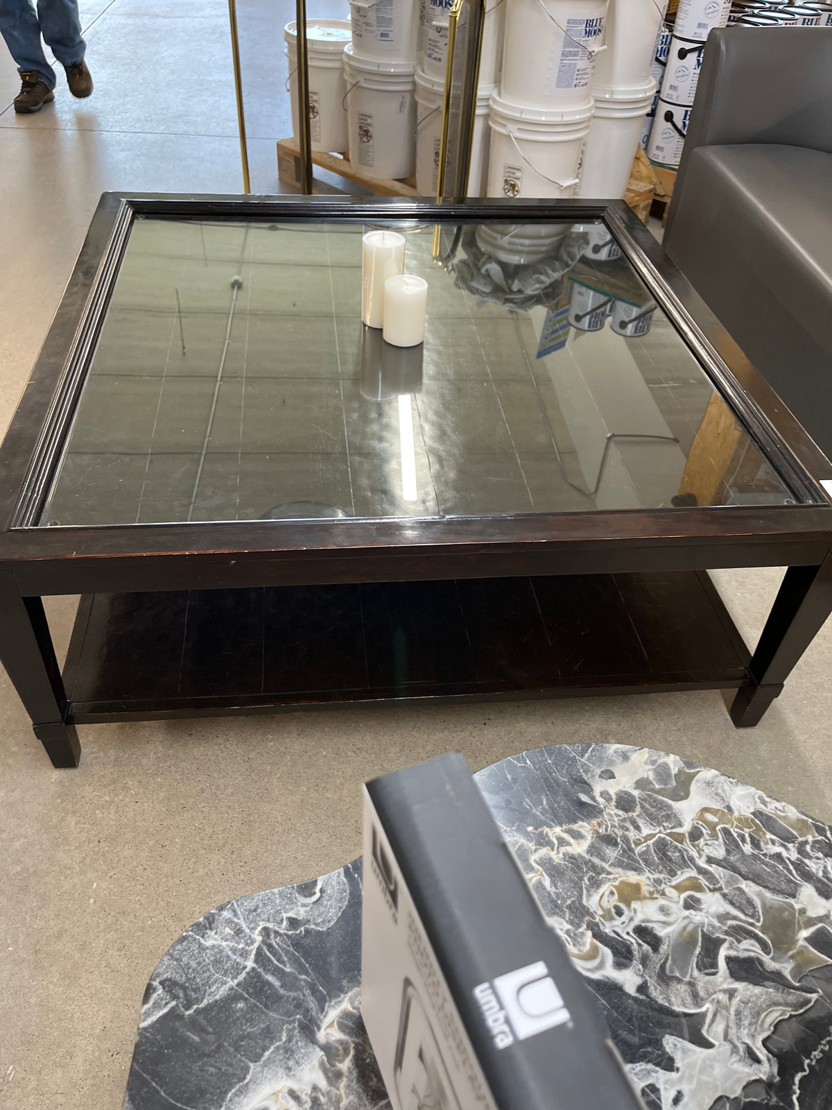 48"W Solid Wood Coffee Table