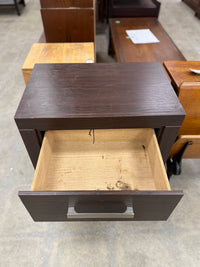 Modern Dark Chocolate Brown Nightstand