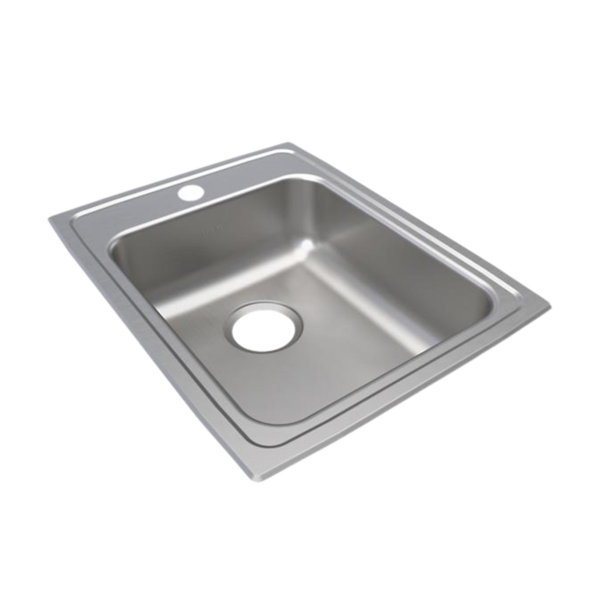 Elkay Lustertone Classic Stainless Steel 17" x 22" x 6" 3-Hole Single Bowl Drop-in ADA Sink