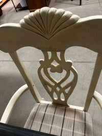 Dining table and six chairs