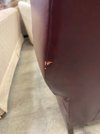 Burgundy Pleather Recliner