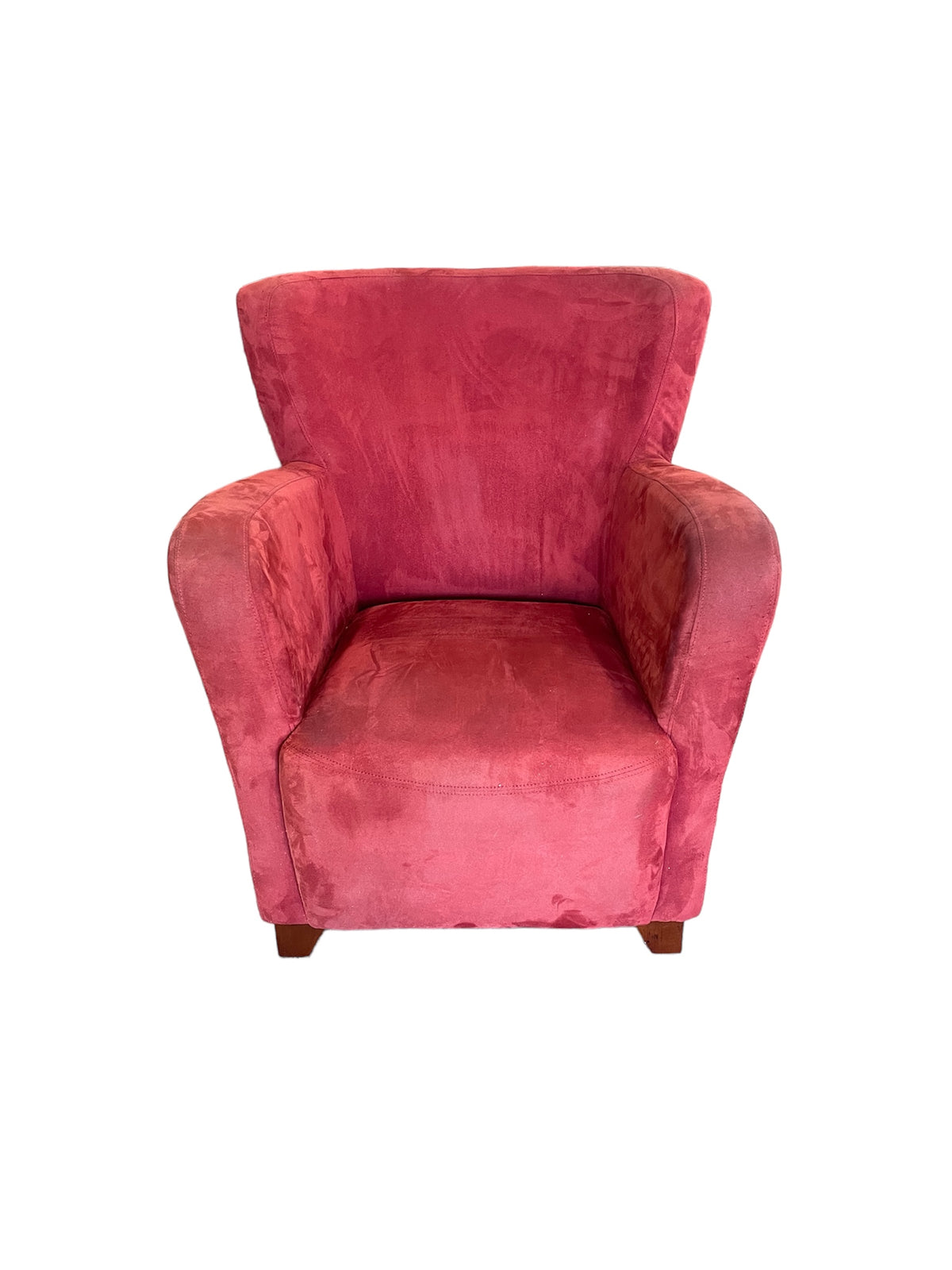 Red Upholstered Armchair