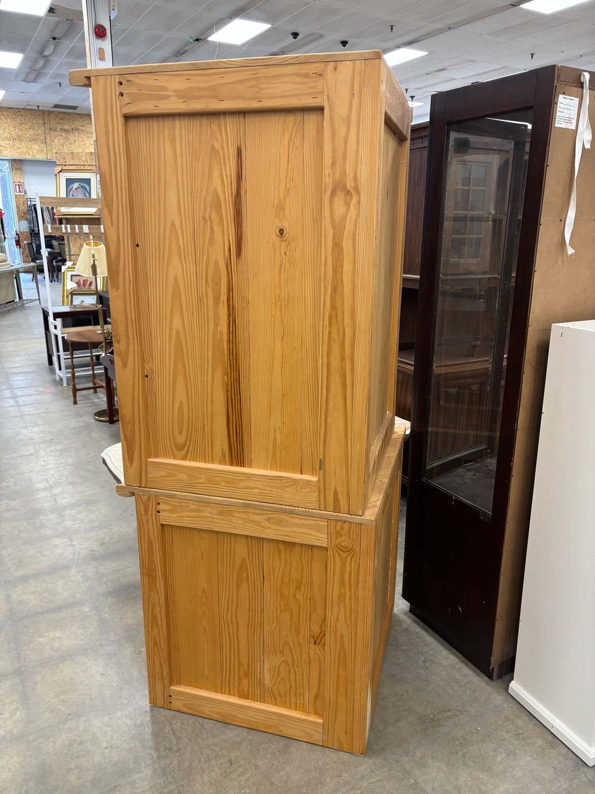 Light Oak Corner Bookcase