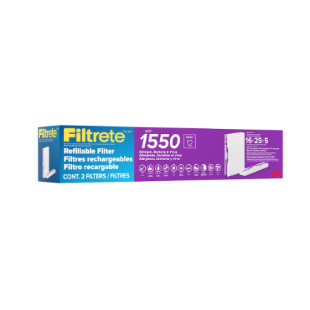 Filtrete Electrostatic High Performance Air Filter 16 x 25 x 5 MODEL RF2001-5-2P-CA