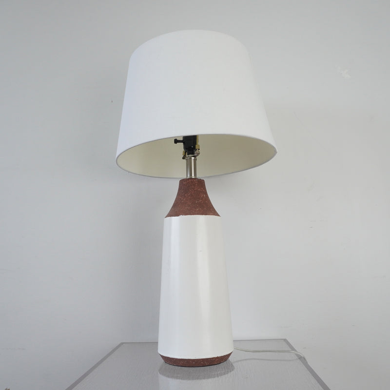 Tristan 28.5-inch H Table Lamp Ceramic Base in White & Red