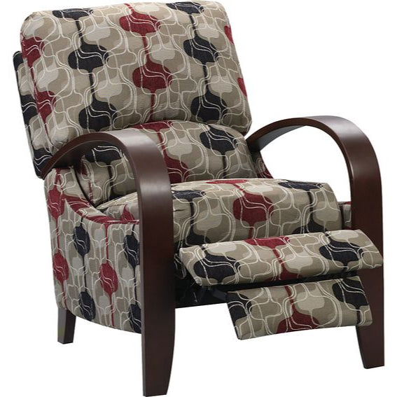 28-inch Multicolor Fabric Upholstered Recliner