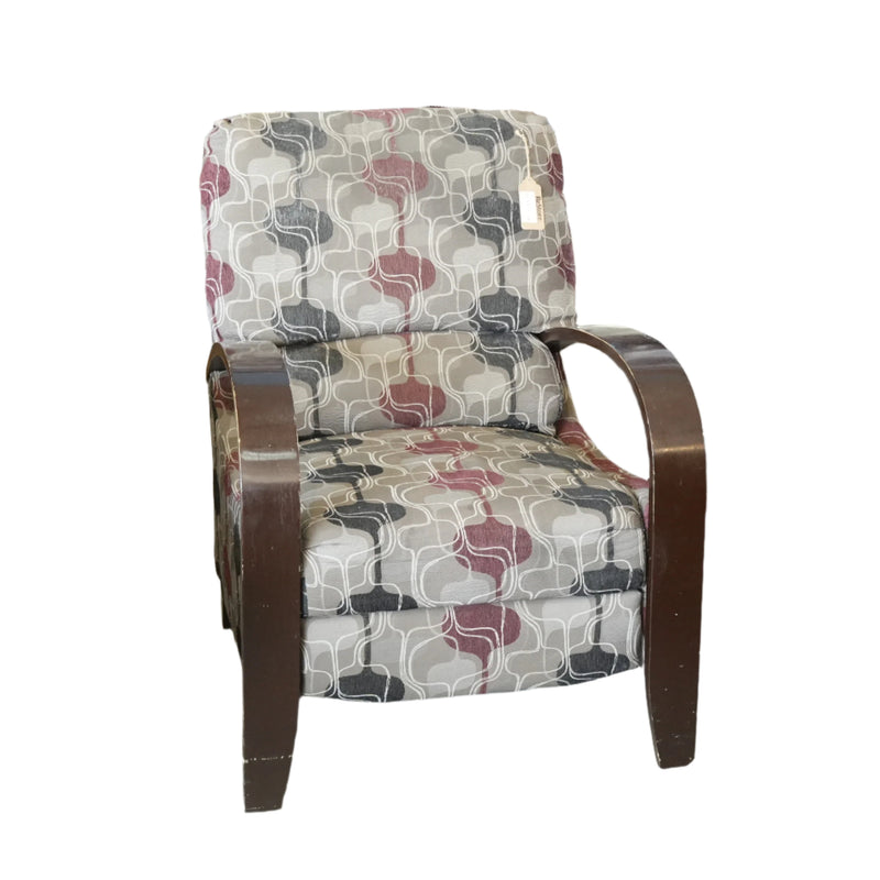 28-inch Multicolor Fabric Upholstered Recliner