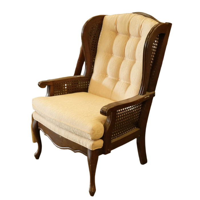 28-inch W French Style Solid Wooden Armchair