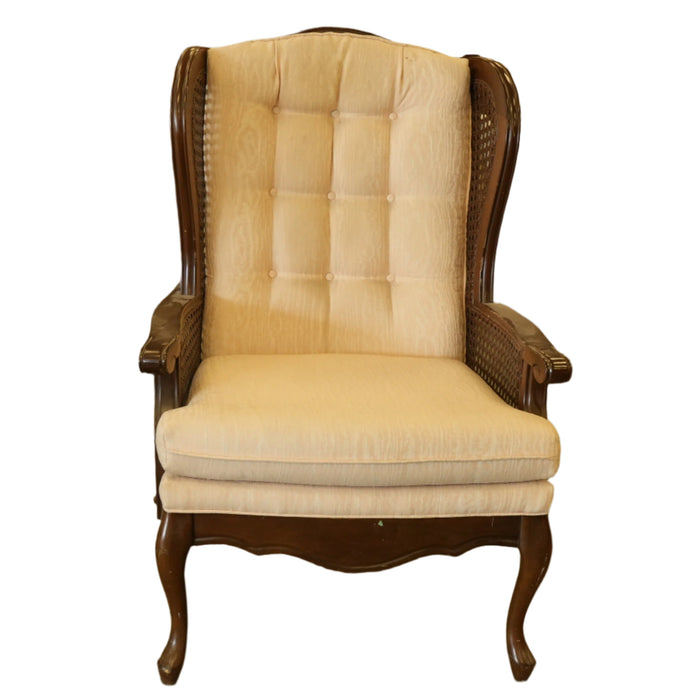 28-inch W French Style Solid Wooden Armchair