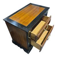 Burl Wood Veneer Nightstand