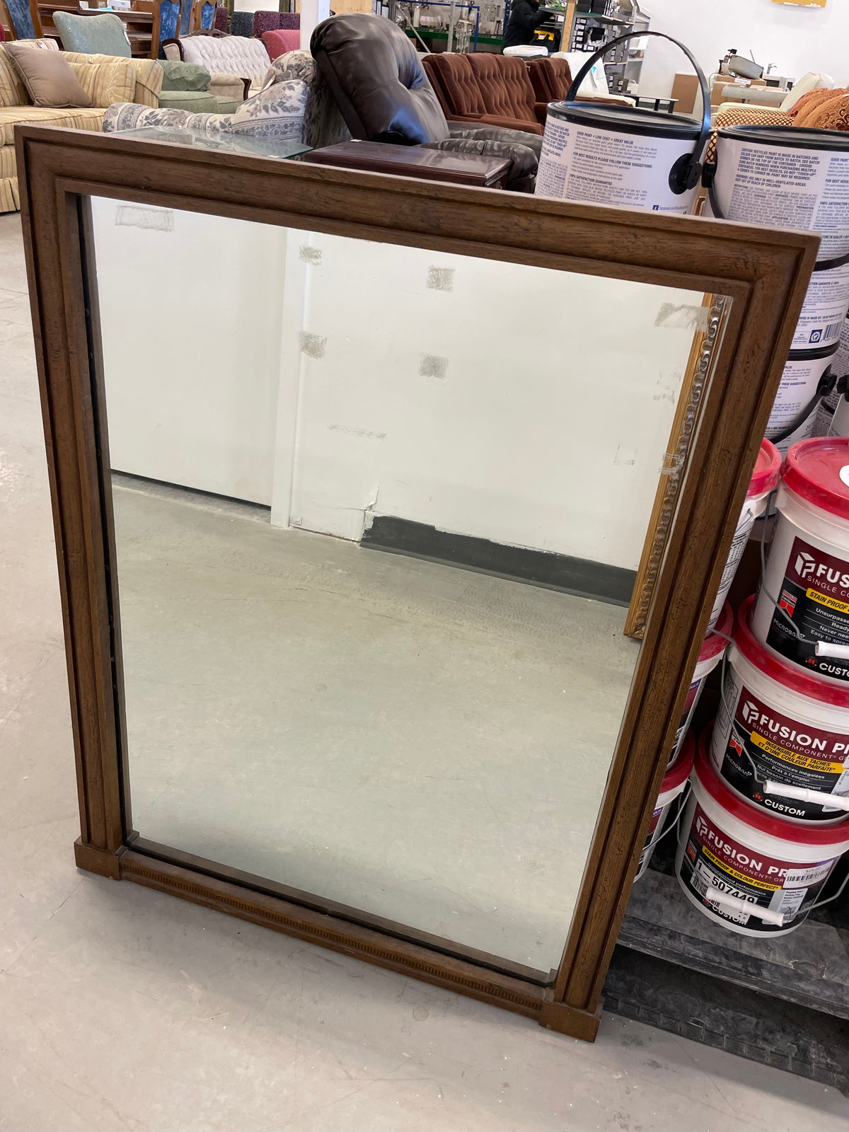 Wood-frame Mirror - 27x36 inch