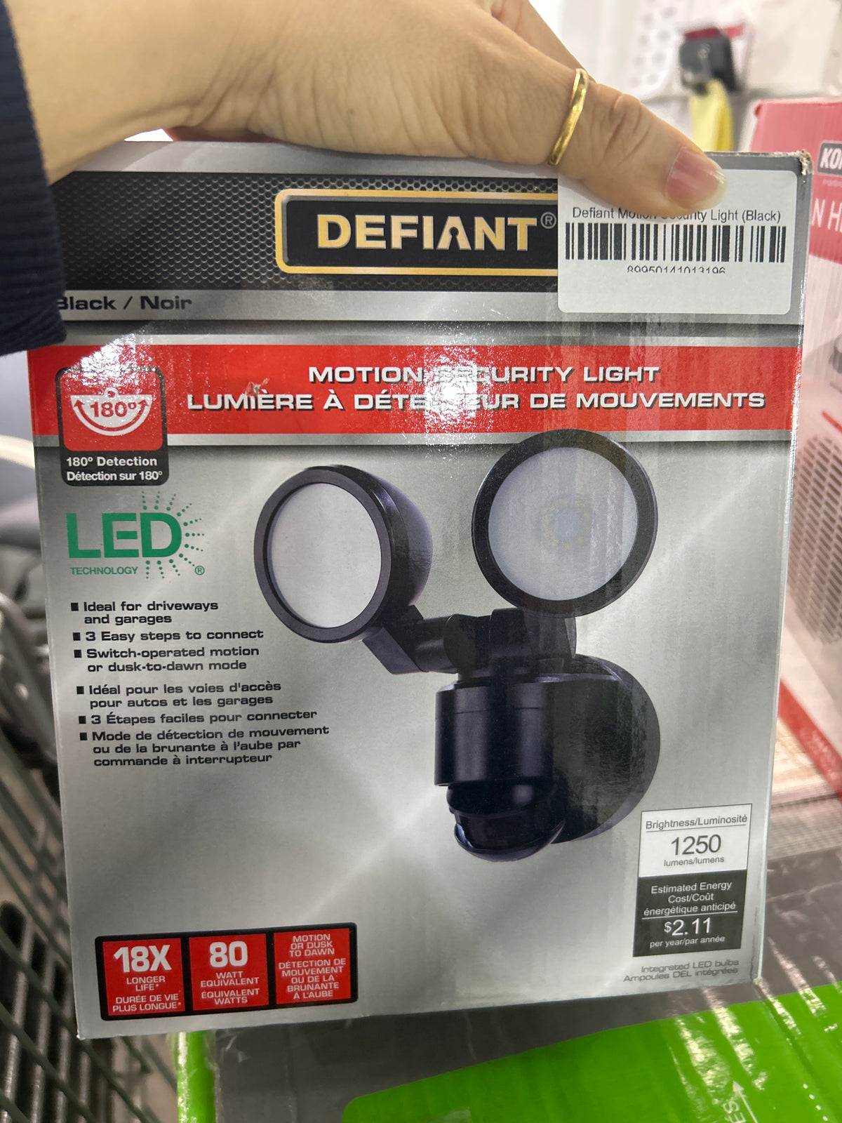 Defiant Motion Security Light (Black)