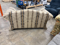 Traditional Striped Floral Sofa