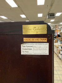 Antique Dark Wooden China Cabinet