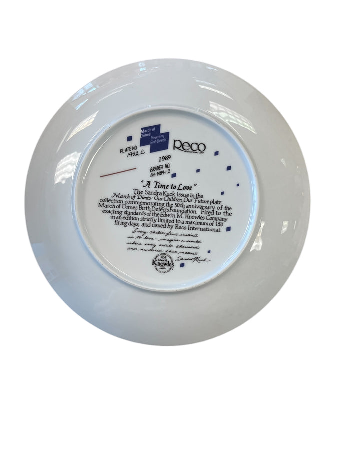 "A Time To Love" Collectors Plate