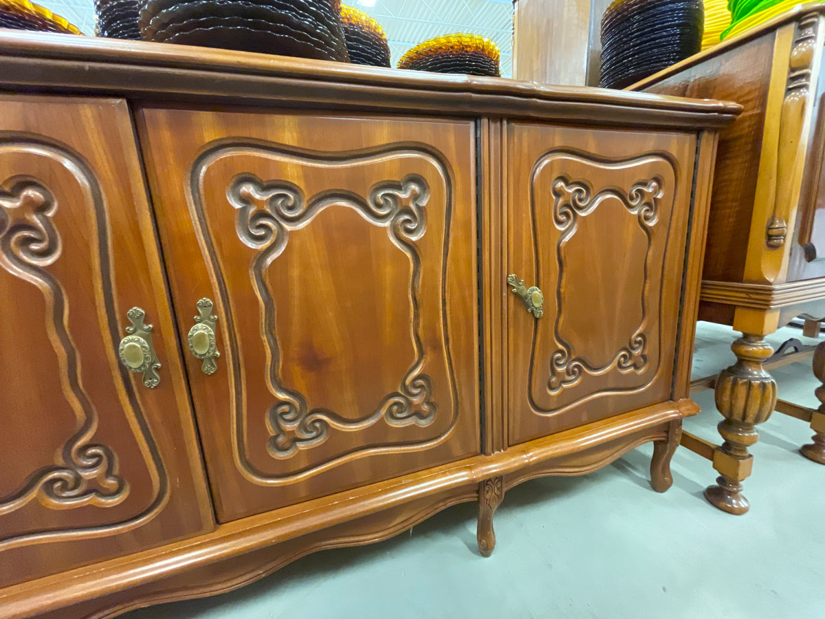 4-Drawer Light Brown Sideboard