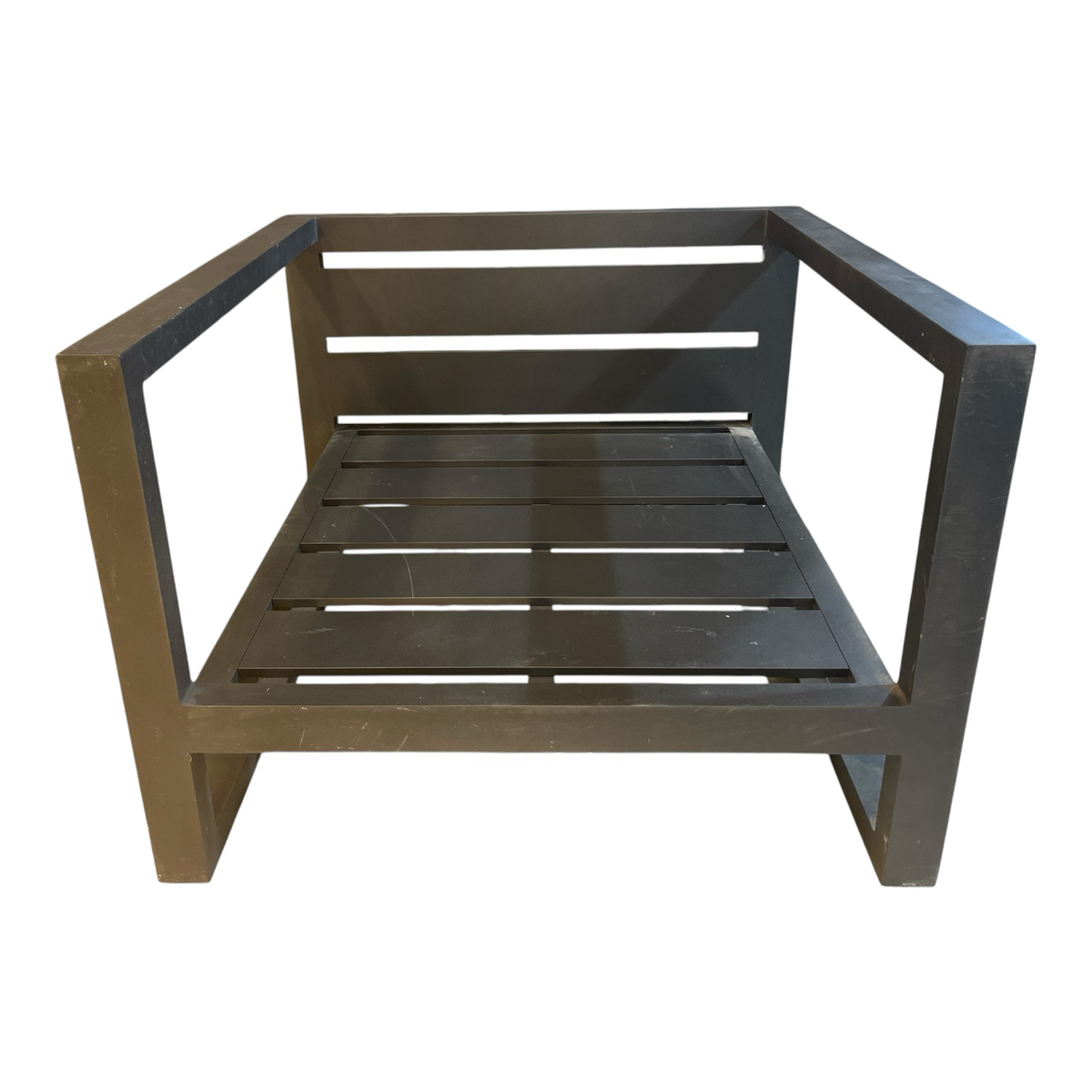 Modern Black Outdoor Lounge Chair Frame Only