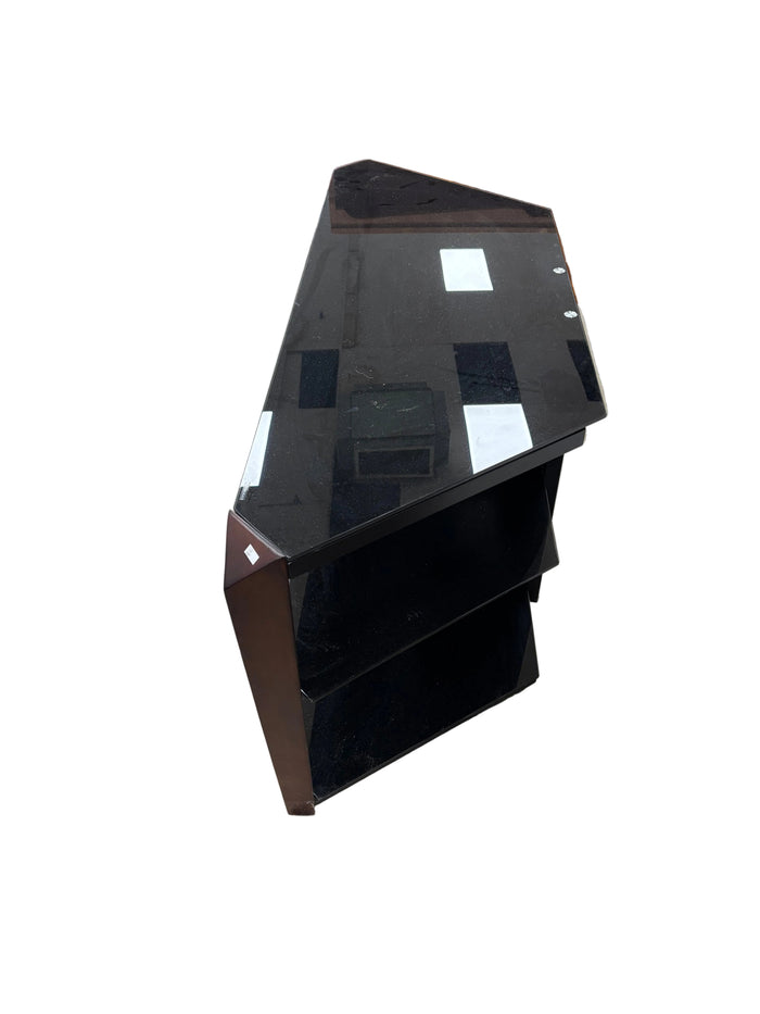 Black 3-Shelf Entertainment Unit