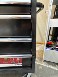 Husky Standard-Duty 27 inch W 4 Drawer Rolling Tool Cabinet in Gloss Black