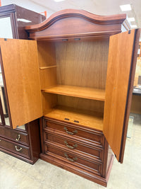 Old-Fashioned Mahogany Armoire