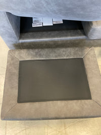 3-Seat Dark Gray Sofa with Lounge Extension