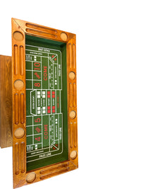 Solid Oak Casino Game Bar Table - Multifunctional