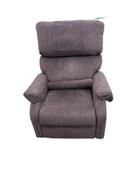 Brown Fabric Power Lift Recliner