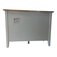 Living Wood Top Open Shelf Kitchen Storage Island