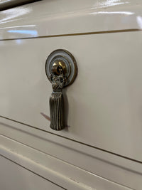 54"W Wooden Dresser with Mirror in Cream