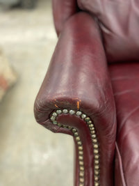 Burgundy Pleather Recliner
