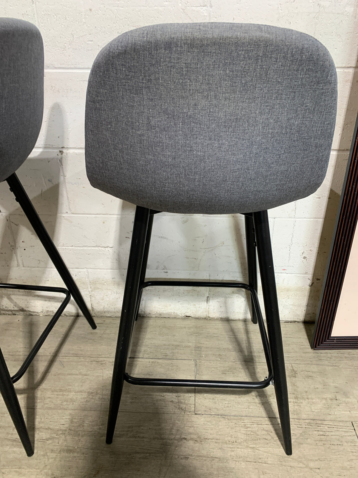 Palmetto Grey Barstools (Pair)